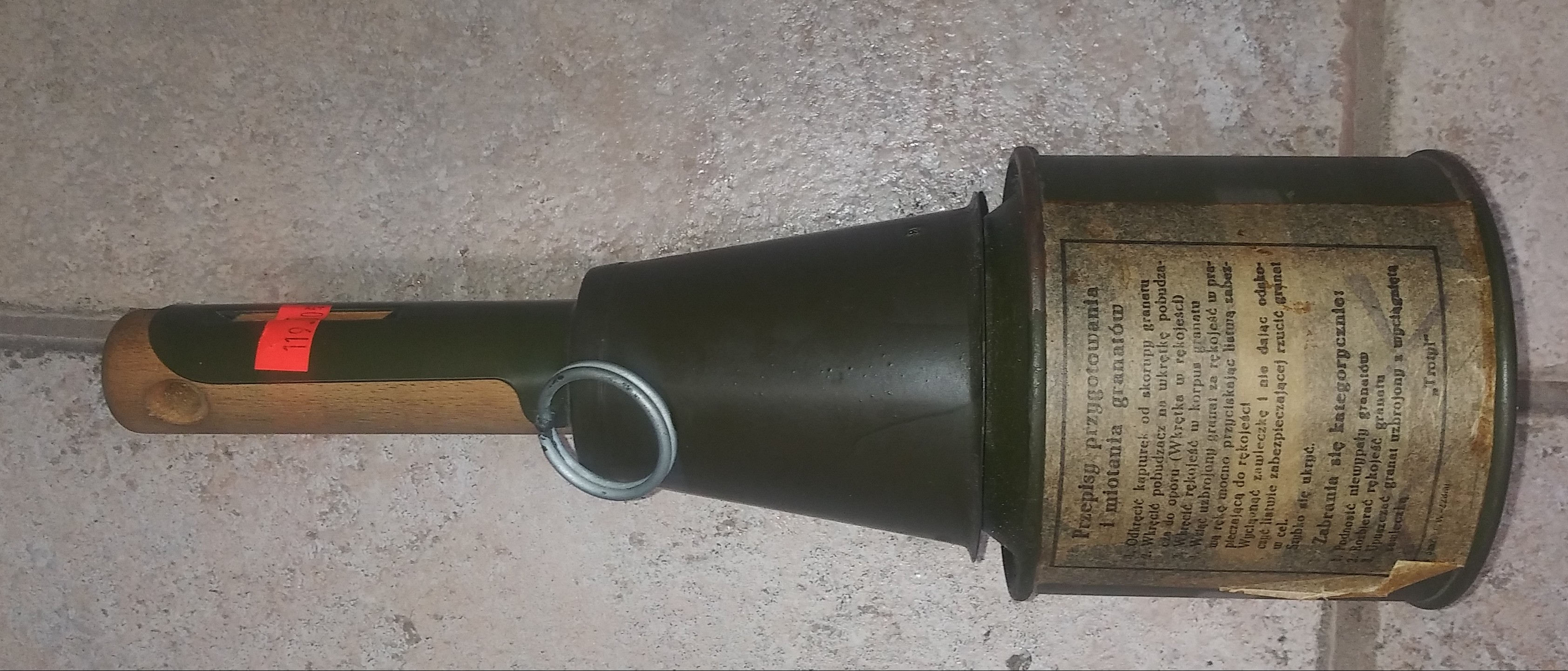 POLISH RPG-43 Grenade, INERT